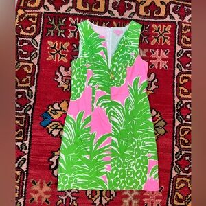 Lilly Pulitzer Pink and Green Mini Dress